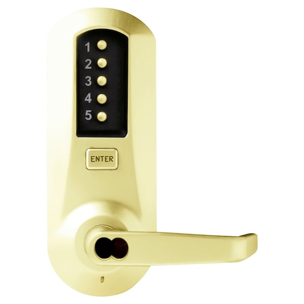 Cylindrical Combination Lever Lock, Interior Combination Change, DOD, 2-3/4-in Backset, 1/2-in Throw